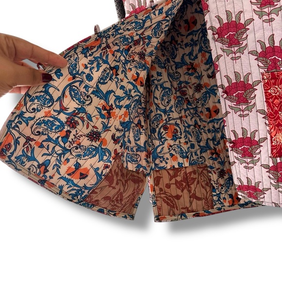 Sunday Up Floral Patchwork Quilted Reversible Jacket Cottagecore Boho Size Large - Picture 4 of 13